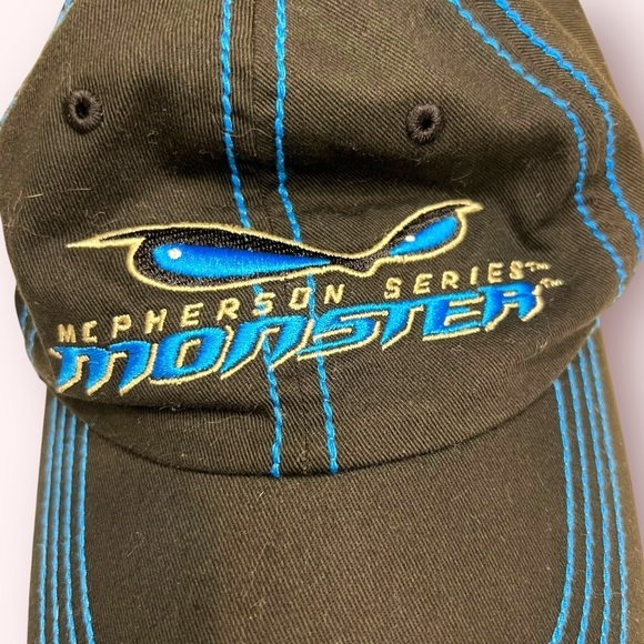 Matthews McPherson Series Monster Bow Hunting Ball Cap Hat Adult Black & Blue - Picture 5 of 5
